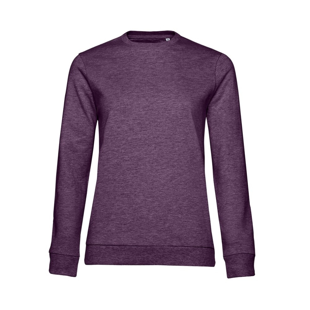 (XS, Purple Heather) B&C Womens/Ladies Set-in Sweatshirt