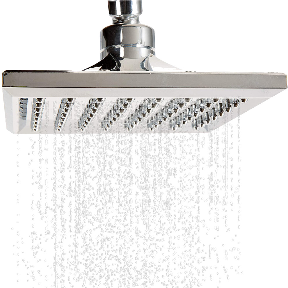 AREBOS Square Shower Head for Solar Showers | Shower Spray | Rain Shower | Shower Head Large Shower Head