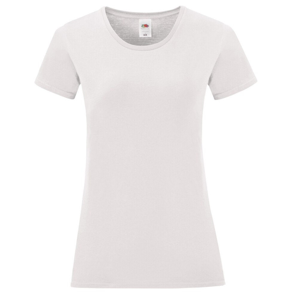 (2XL, White) Fruit of the Loom Womens/Ladies Iconic 150 T-Shirt