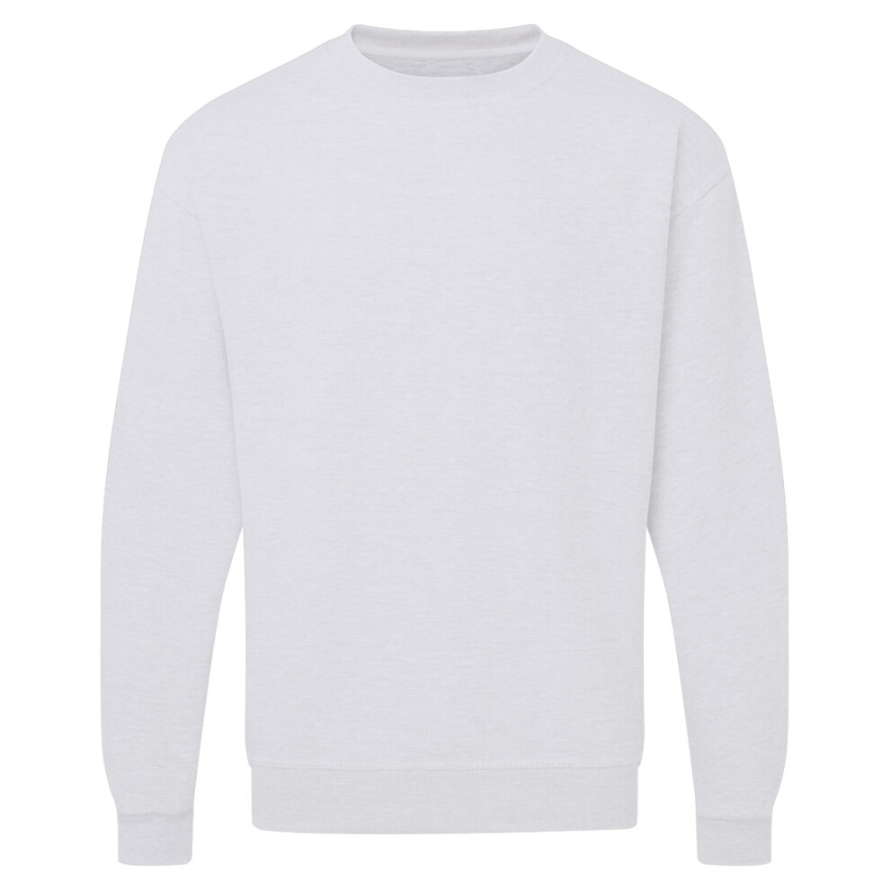 (S, White) Ultimate Adults Unisex 50/50 Sweatshirt