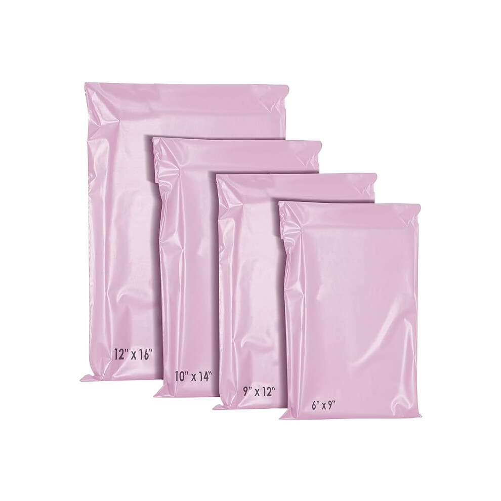 60 Mixed Mailing Postal Self-Seal Closure Plastic Bags - Postal, Packaging, Shipping Bags - Tempered Proof, Secure Medium Postage Bags - Mixed Sizes