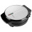Round Waffle Maker - Non-Stick Iron Grill with 4 Quarters in Silver 1