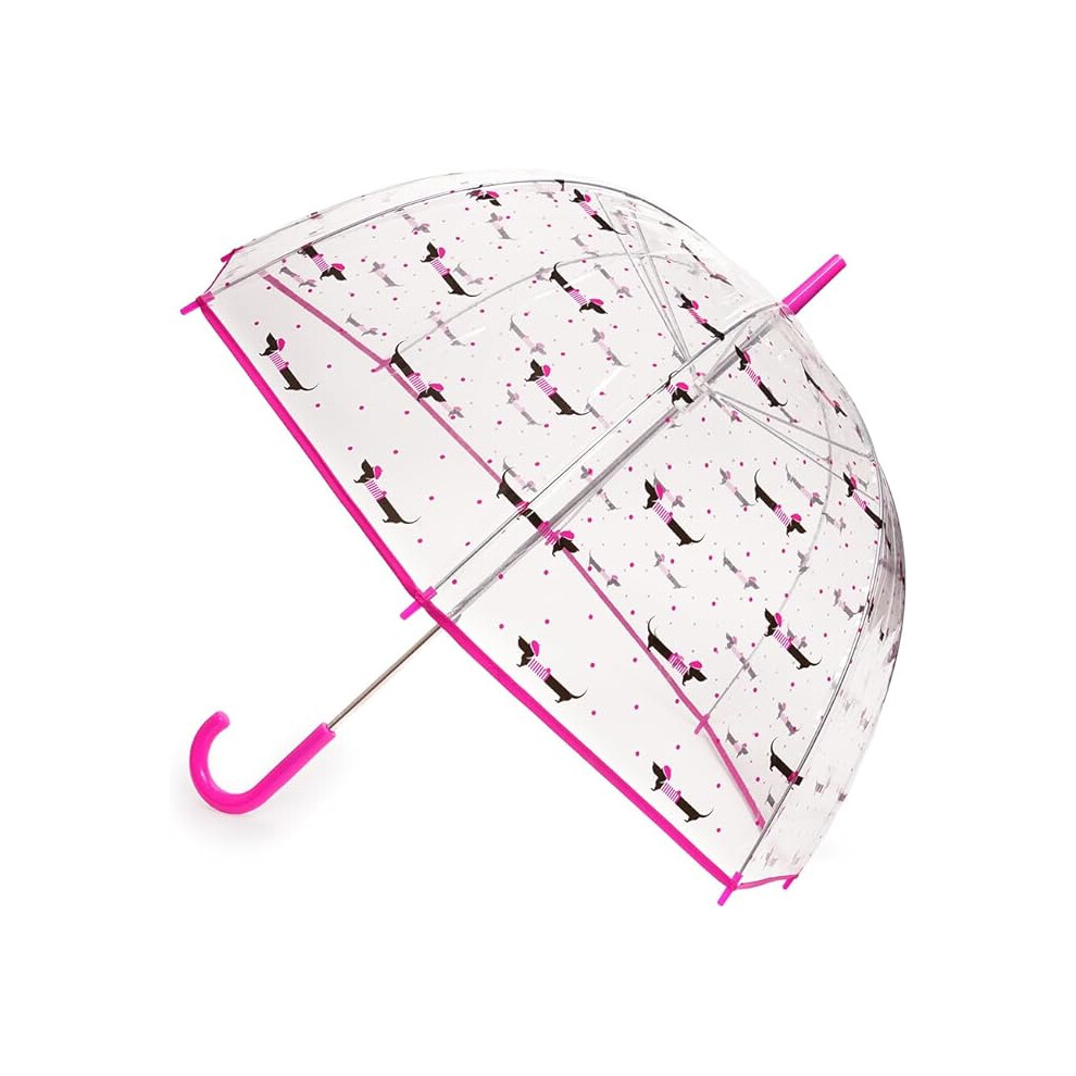 (Ladies Sausage Dog) KAV Ladies Transparent Clear Umbrella