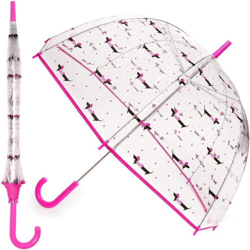 KAV Ladies Transparent Clear Umbrella
