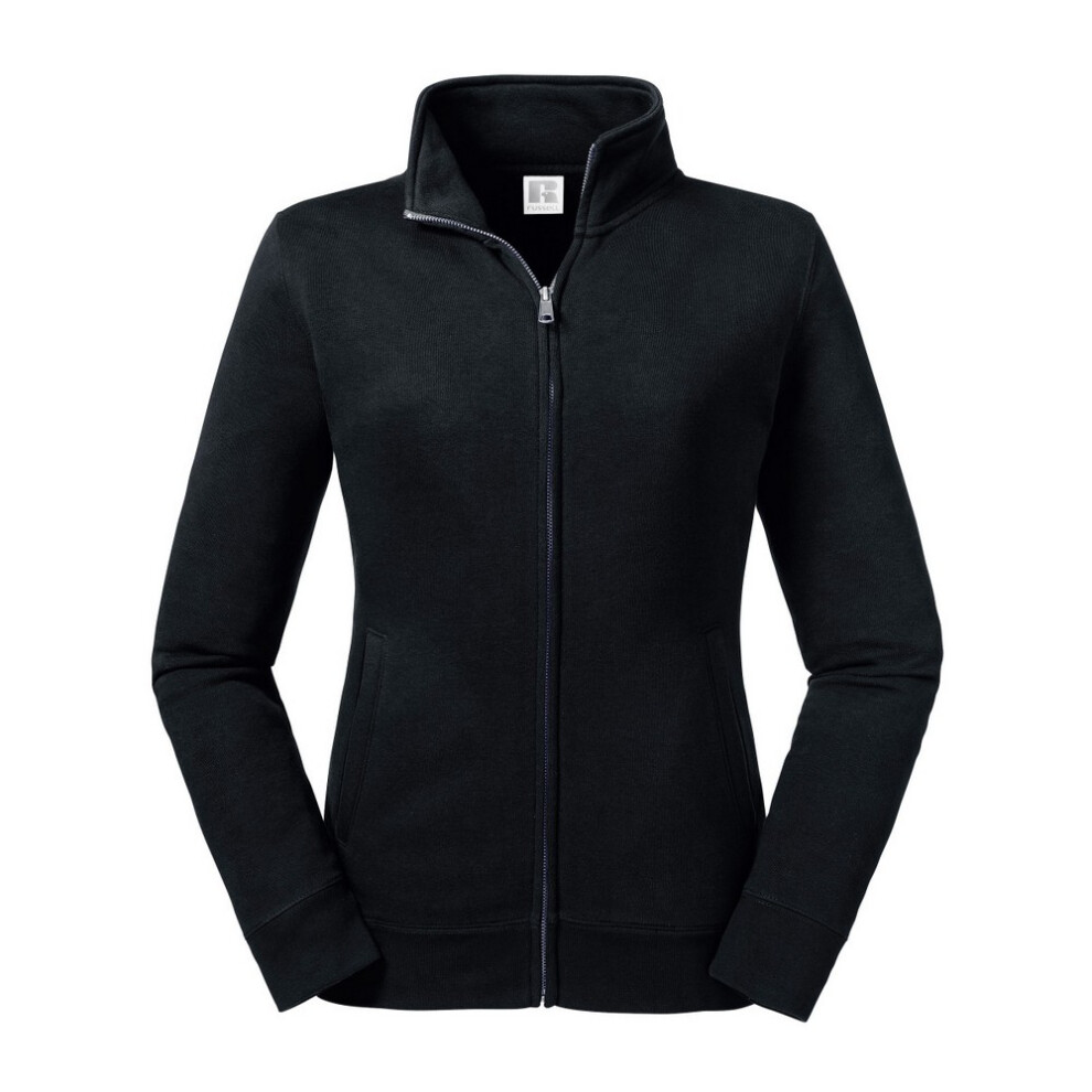 (XS, Black) Russell Womens/Ladies Authentic Sweat Jacket