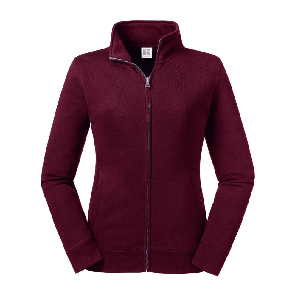 (M, Burgundy) Russell Womens/Ladies Authentic Sweat Jacket-image-OPC-P5SN7YX-NEW