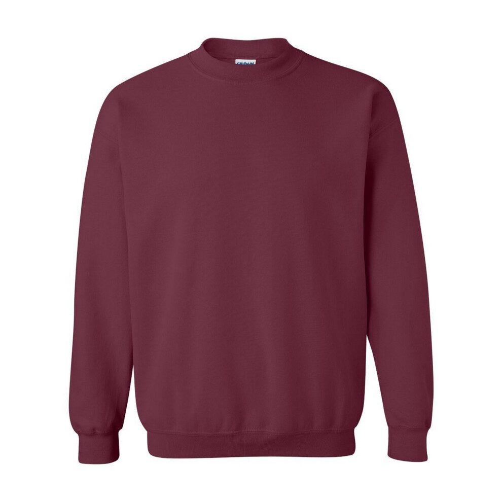 (M, Maroon) Gildan Childrens Unisex Heavy Blend Crewneck Sweatshirt