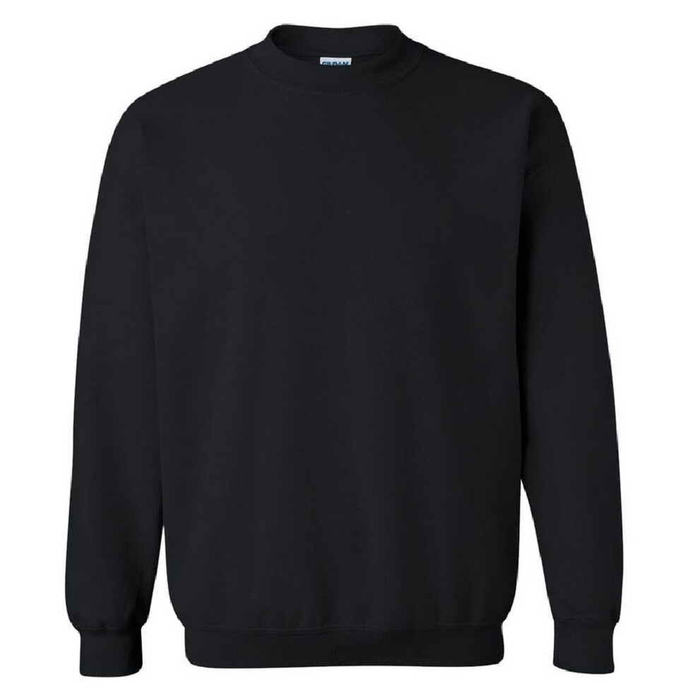 (S, Black) Gildan Childrens Unisex Heavy Blend Crewneck Sweatshirt