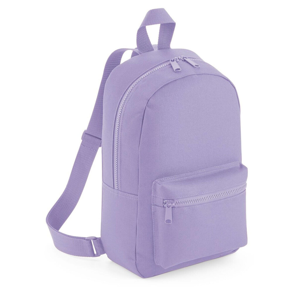 (One Size, Lavender) Bagbase Mini Essential Backpack/Rucksack Bag