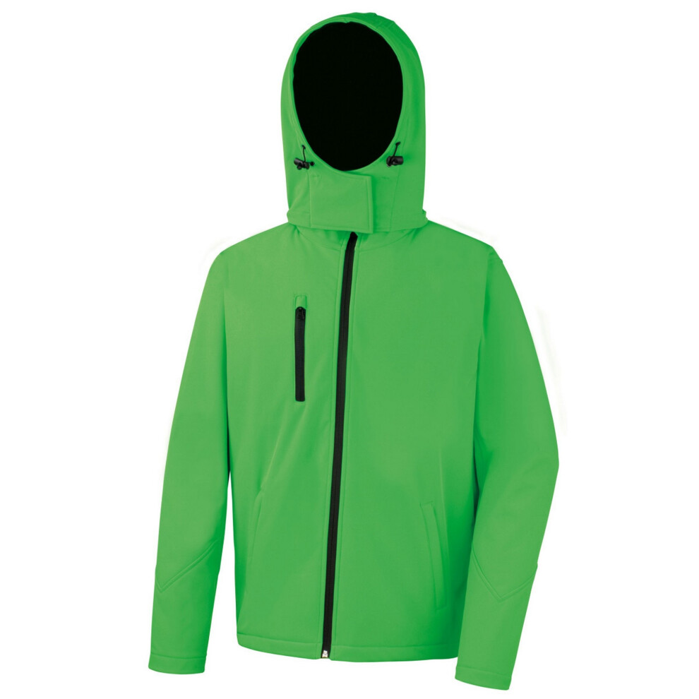 (3XL, Vivid Green/Black) Result Core Mens Lite Hooded Softshell Jacket-image-OPC-P52ZQNP-NEW