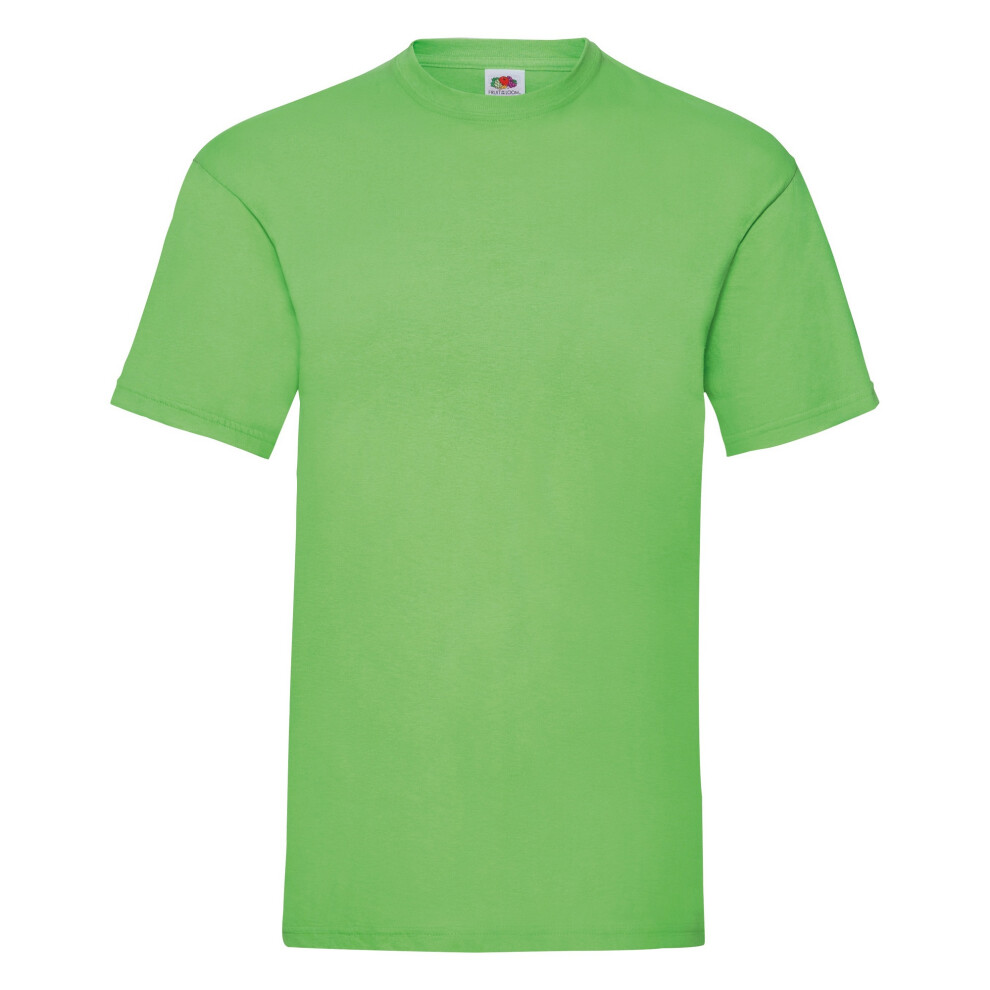 (XL, Lime) Fruit Of The Loom Mens Valueweight Short Sleeve T-Shirt