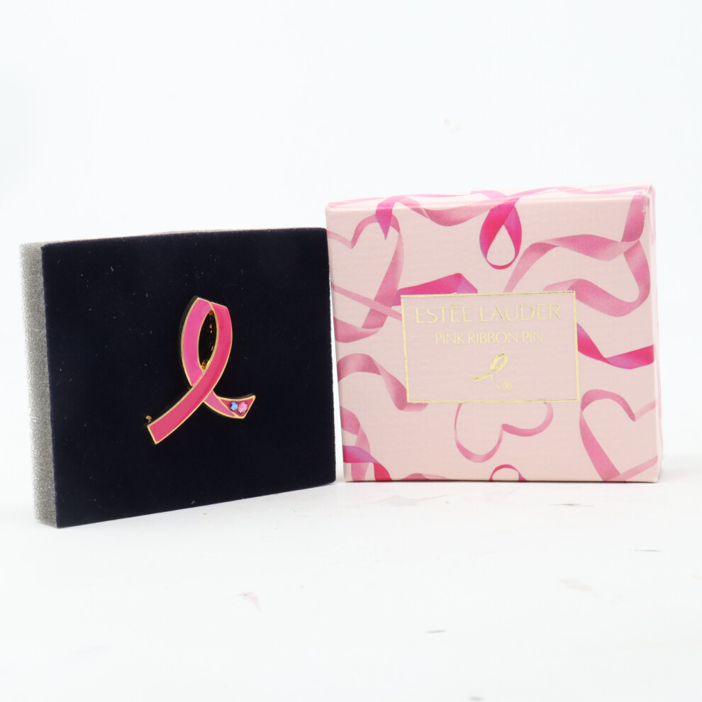 Estee Lauder Pink Ribbon Pin  / New With Box