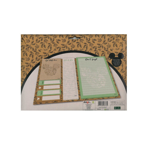 Disney Mickey Mouse Salbei Grün Botanisch Kraft Haftnotizen Tischplaner 2