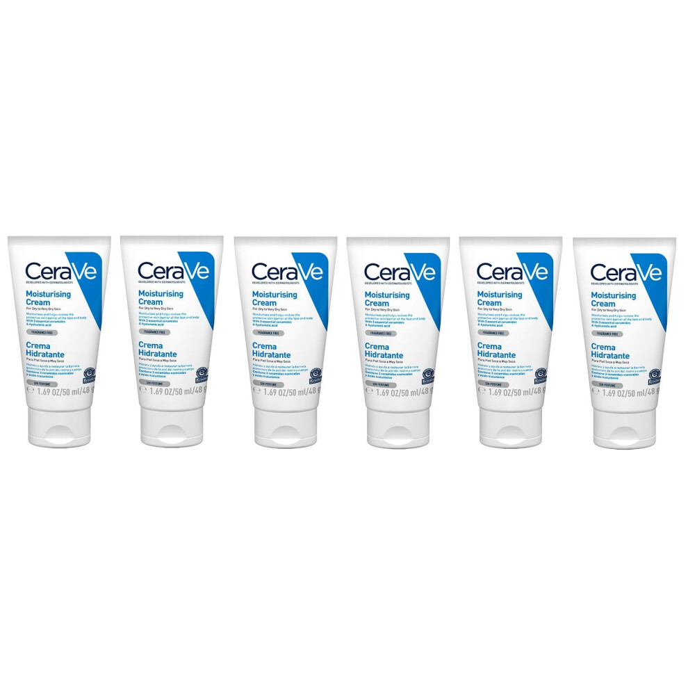 CeraVe Moisturising Cream 50ml x 6