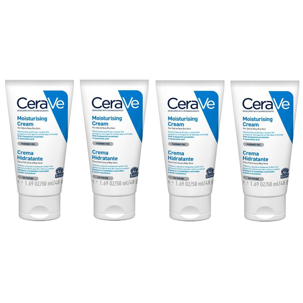 CeraVe Moisturising Cream 50ml x 4