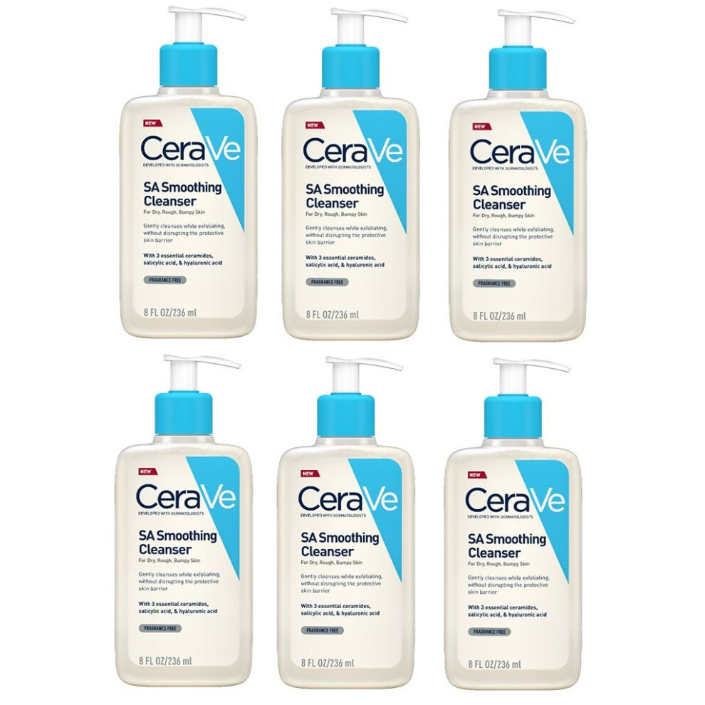 CeraVe SA Smoothing Cleanser 236ml x 6