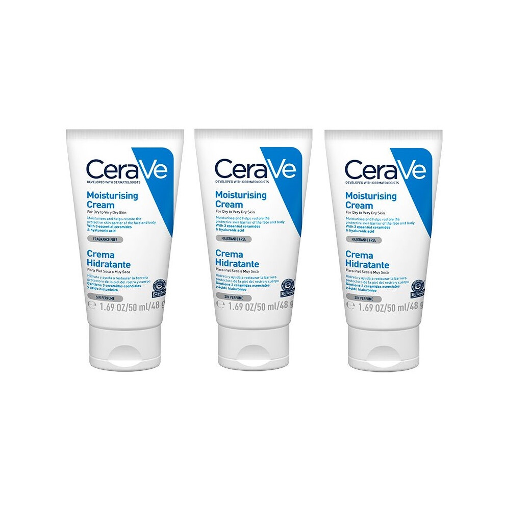 CeraVe Moisturising Cream 50ml x 3