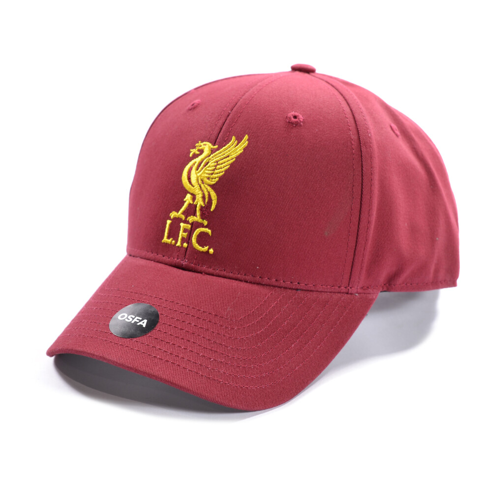 Liverpool Fc Liverpool Liverbird Crest Cap Dark Red