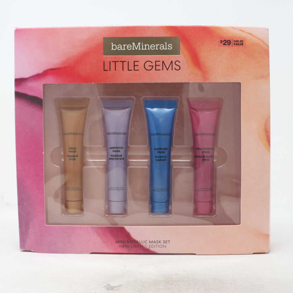 Bareminerals Little Gems Mine Metallic Mask Set  / New With Box