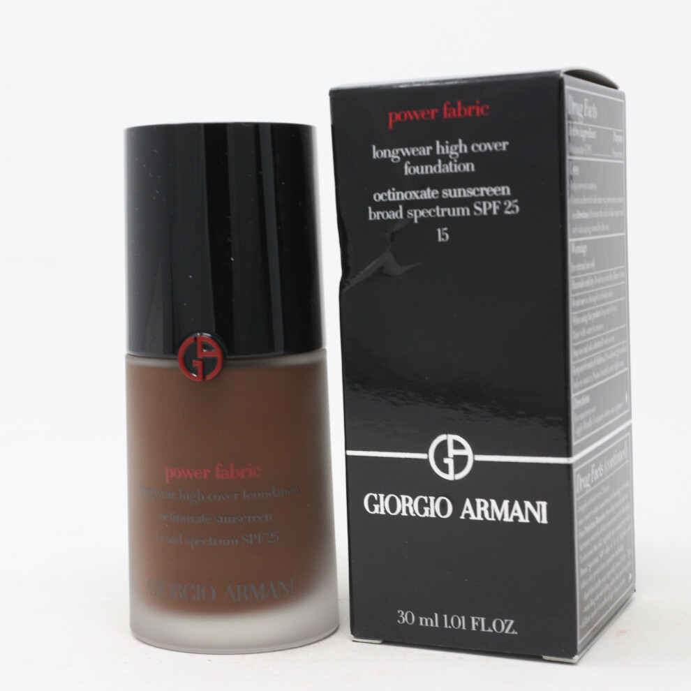 (15) Giorgio Armani Power Fabric Longwear Foundation  1oz/30ml New With Box