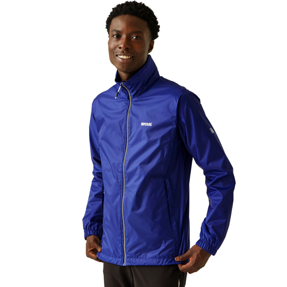 (L, New Royal) Regatta Mens Lyle IV Lightweight Waterproof Outdoor Walking Packaway Jacket