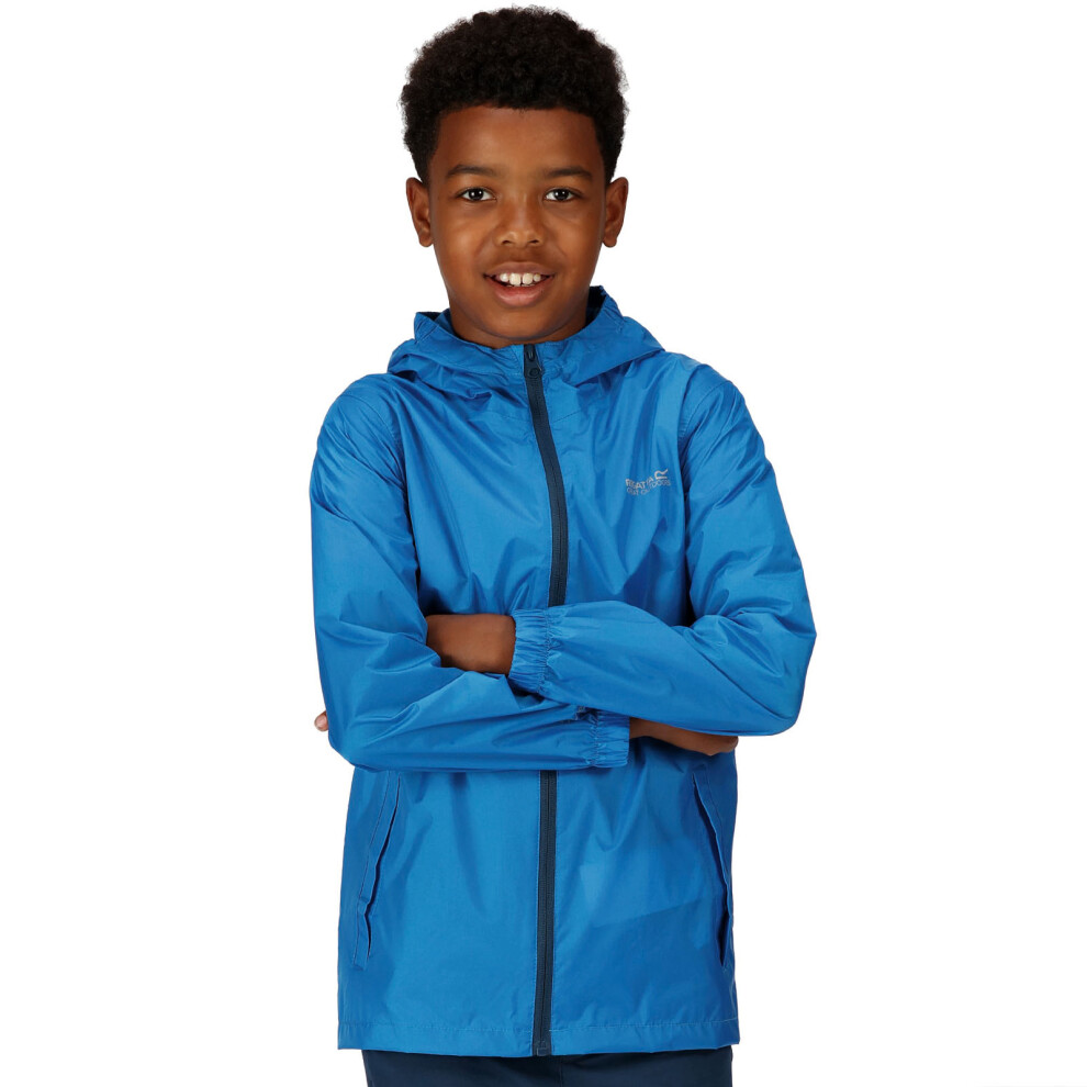 Regatta Kids Lightweight Pack It Waterproof Packaway Jacket Indigo Blue, Size: 3-4 Years