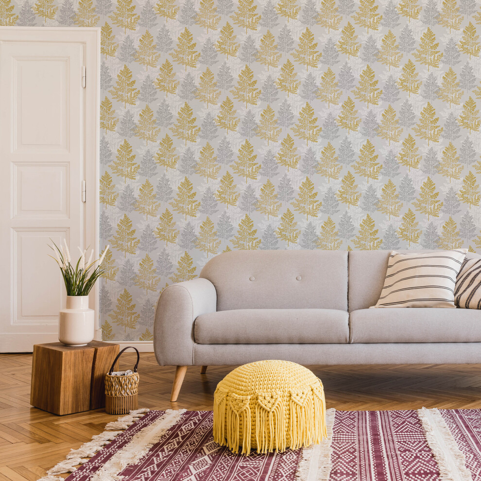 Superfresco Easy Yellow Autumn Leaf Wallpaper (Was 17)