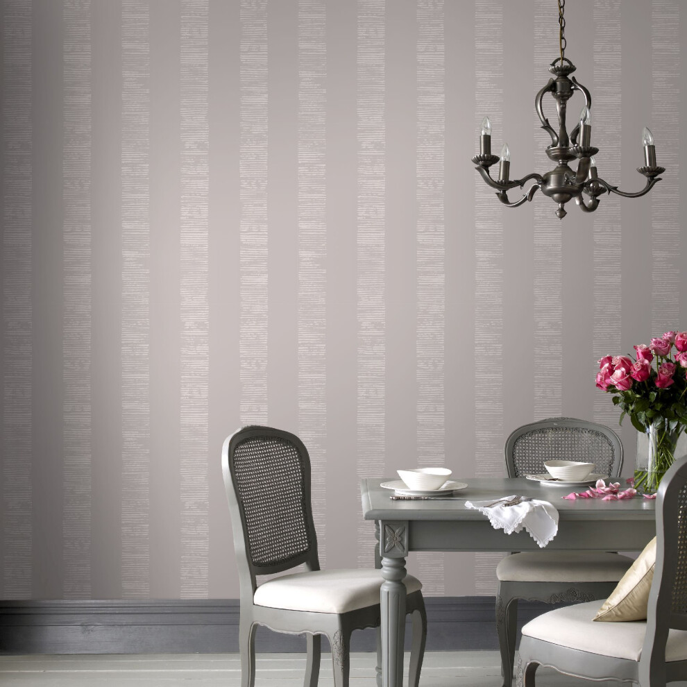 Boutique Mara Stripe Neutral Wallpaper (WAS 23.99)