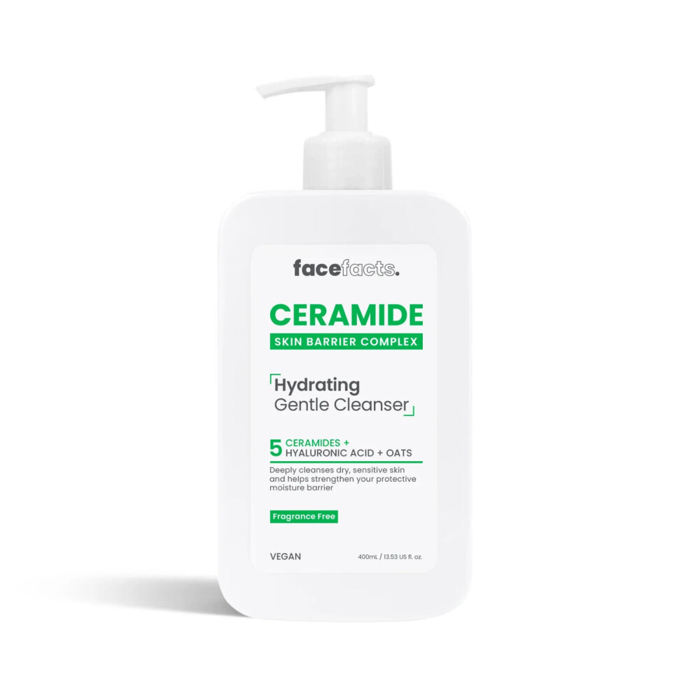 Face Facts Ceramide Hydrating Cleanser, Dry & Sensitive Skin 400ml X 1
