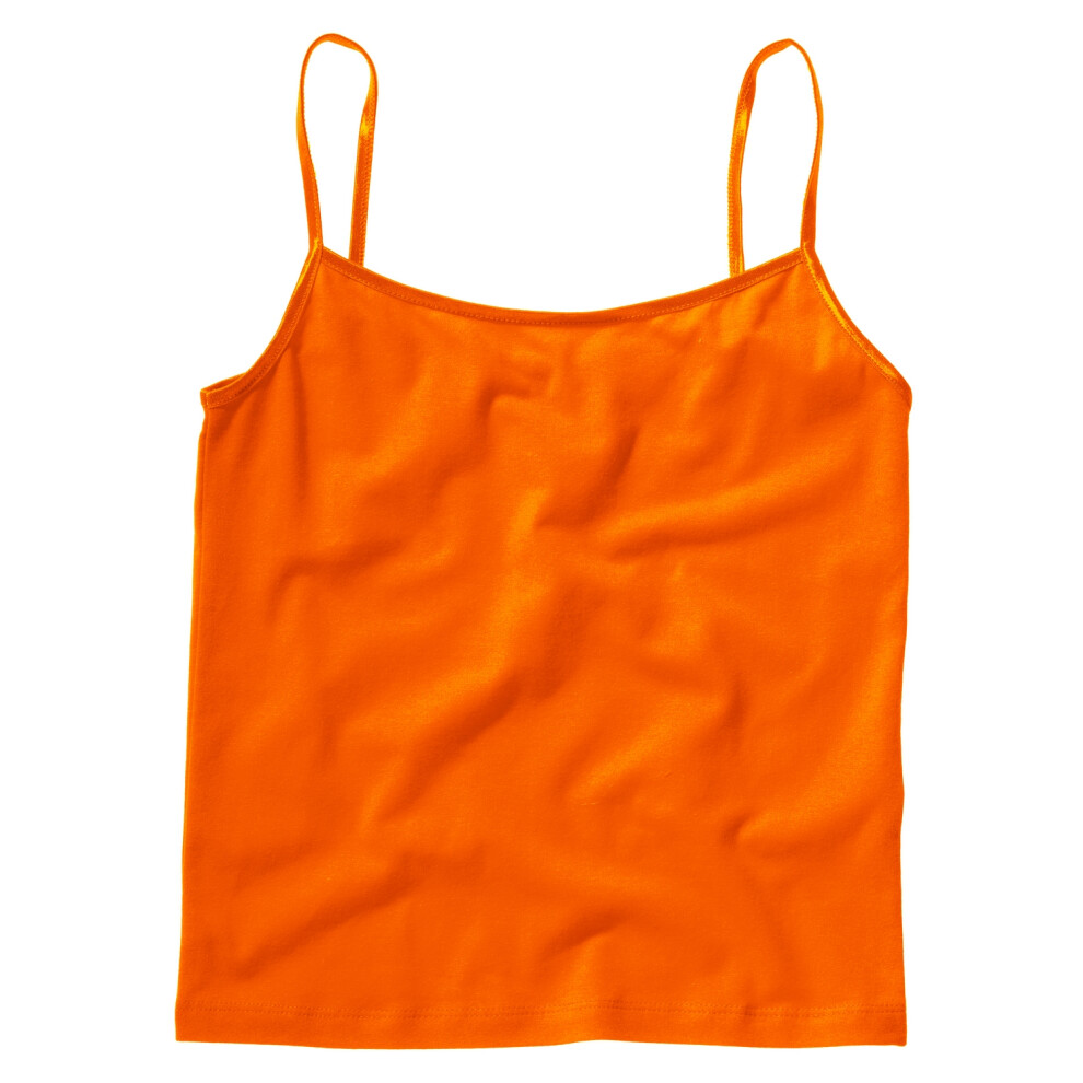 (M, Orange) Bella + Canvas Womens/Ladies Cotton Spandex Camisole Top