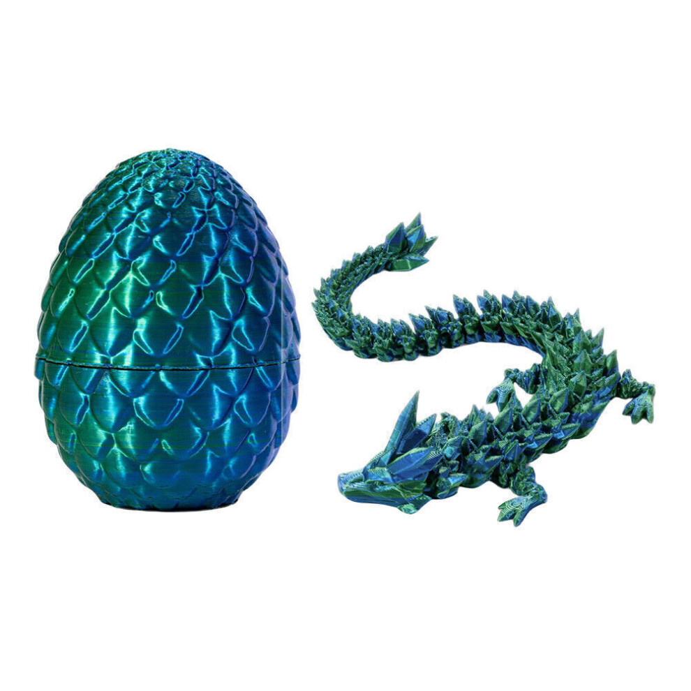 Surprise Dragon Egg Articulating Gemstone Dragon Fidget Toy - 3D Printed Dragons