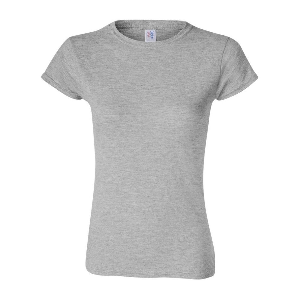 (M, Sports Grey) Gildan Womens/Ladies Softstyle Midweight T-Shirt