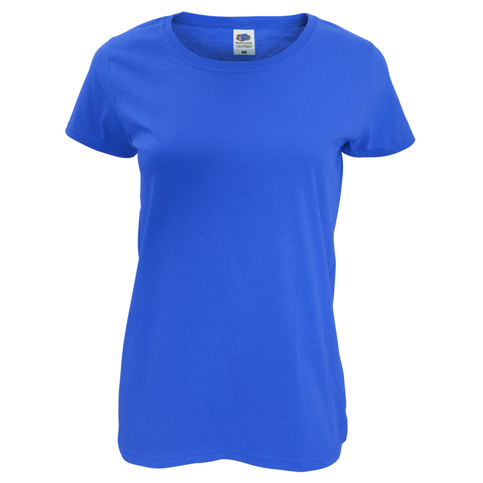 (M, Royal Blue) Fruit Of The Loom Womens/Ladies Short Sleeve Lady-Fit Original T-Shirt