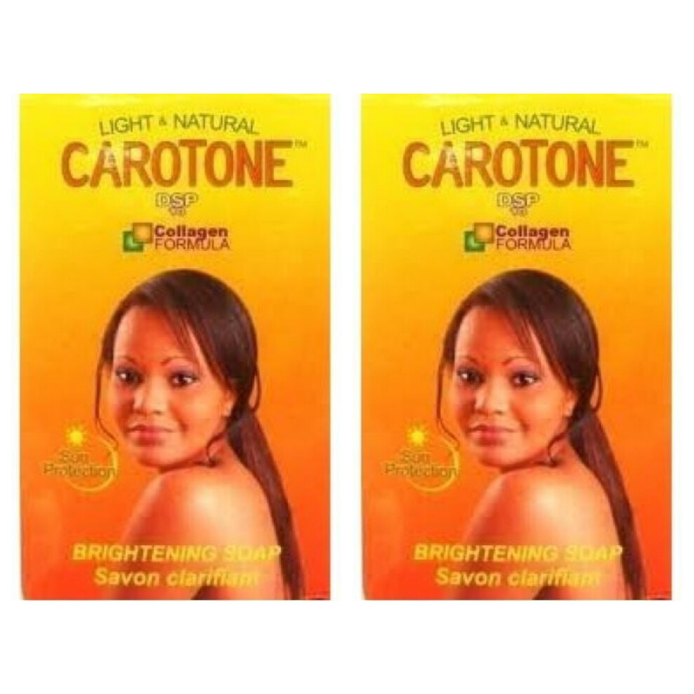 Natural Brightening & Mama Africa Brightning Carotone Light moisturizing Soap 200G ( Pack OF 2 )