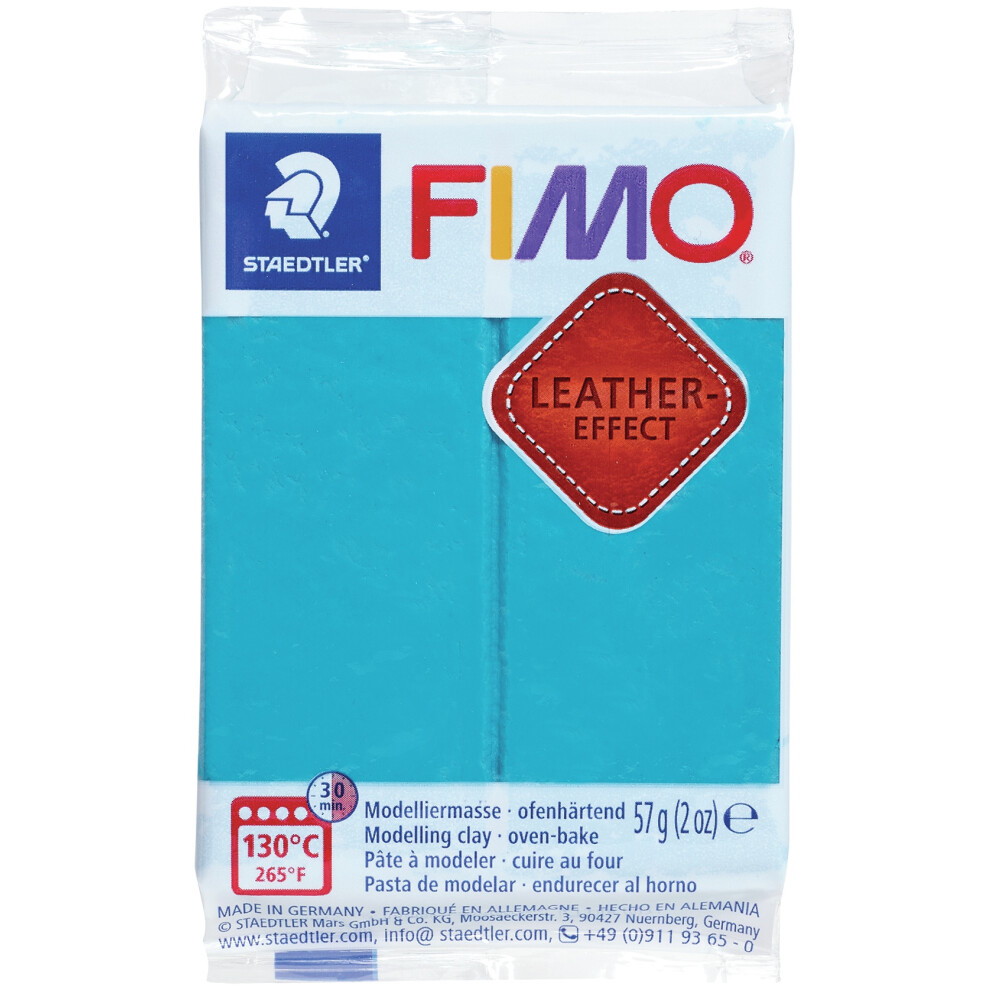 Fimo Leather Effect Polymer Clay 2oz-Lagoon EF801-369