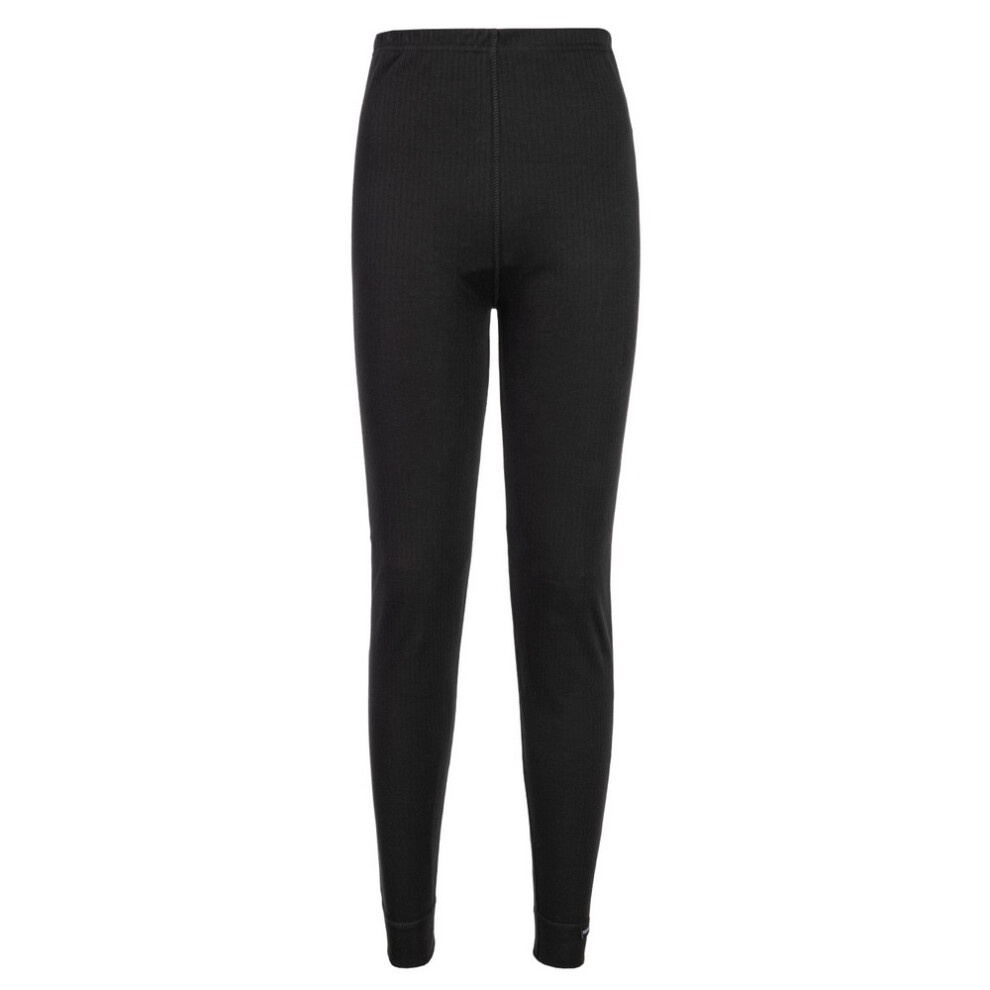 (XXL, Black) Portwest Womens/Ladies Base Layer Leggings