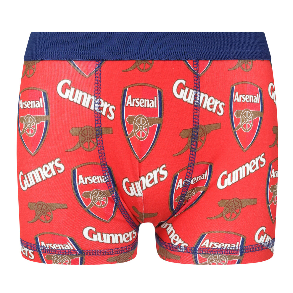 Arsenal FC Boys Boxer Shorts 1 Pack OFFICIAL Football Gift-image-OPC-P5RFZ95-NEW