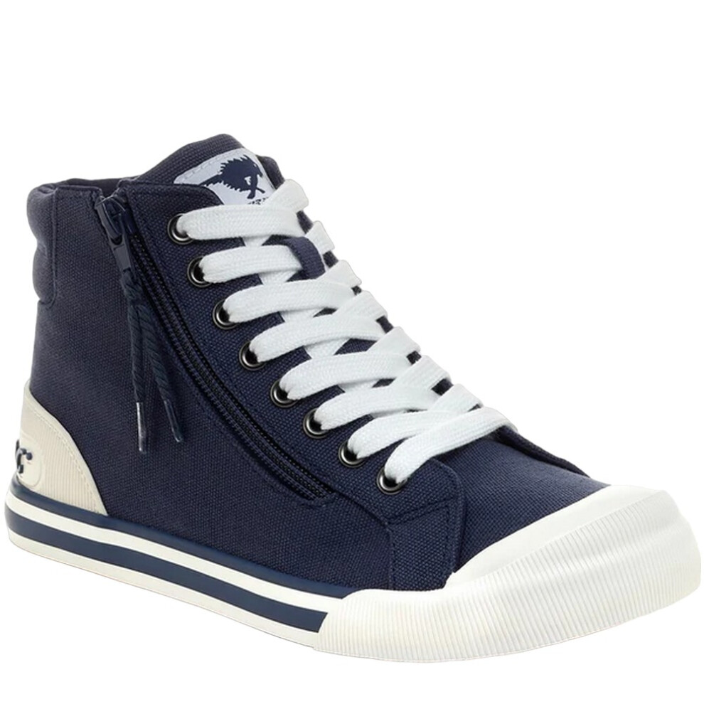 (7 UK, Navy) Rocket Dog Womens/Ladies Jazzin Hi Trainers