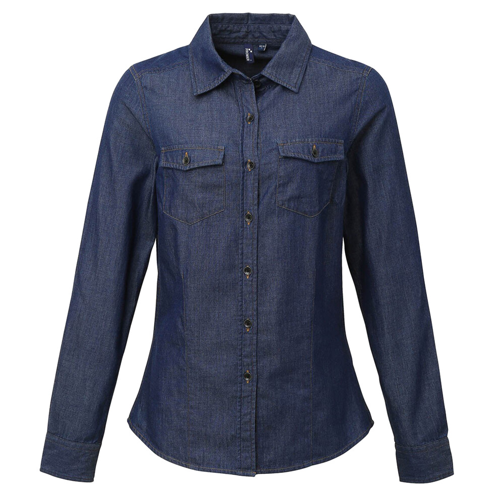 Jeans Stitch Long Sleeve Denim Shirt