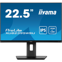 Pantalla IIYAMA 23'' LED IPS 16:10 4ms 1920x1080 VGA HDMI DisplayPort Hub USB pie ajustable de 13cm en altura Pivot XUB2395WSU-B5