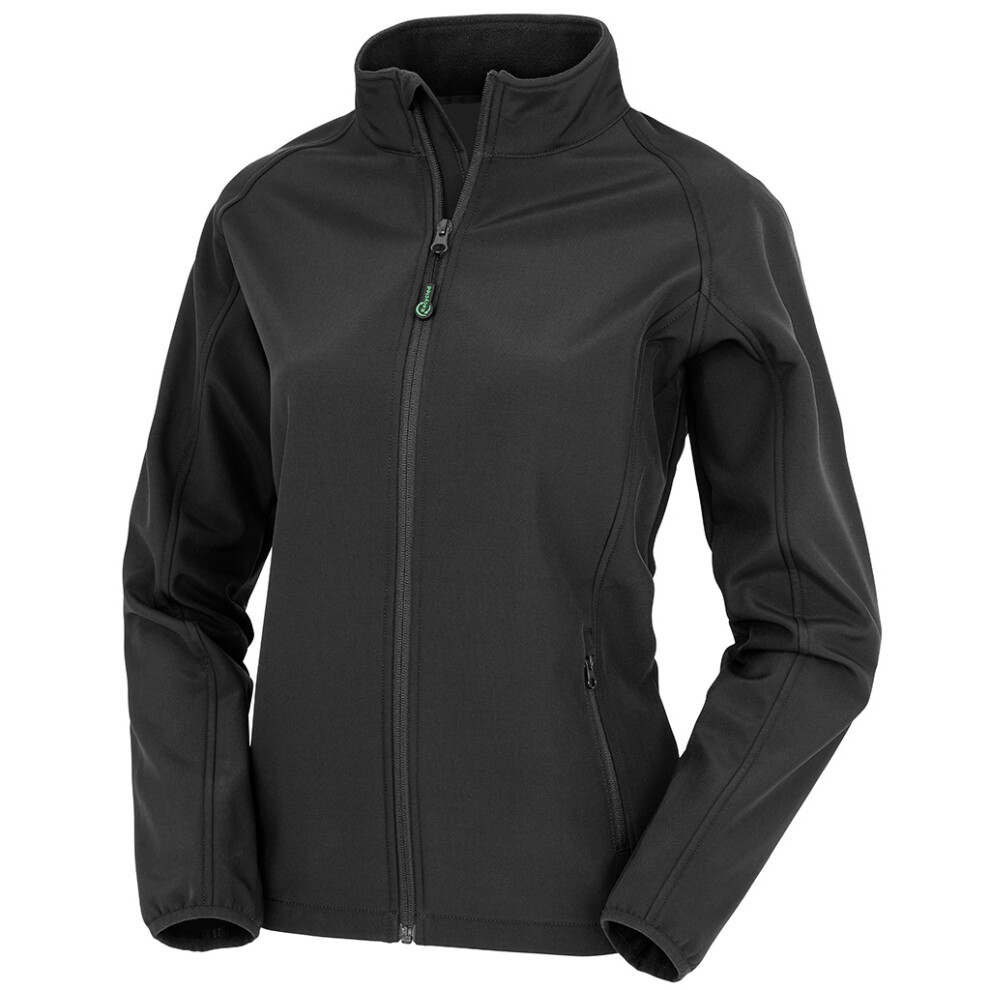 (M, Black) Result Genuine Recycled Womens/Ladies Softshell Printable Jacket