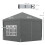 Outsunny Outsunny 3mx3m Pop Up Gazebo Party Tent Canopy Marquee with Storage Bag Grey 2