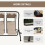 Outsunny Outsunny Canopy Swing 2 Separate Relax Chairs w/ Handrails, Cup Holders Beige 4