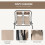 Outsunny Outsunny Canopy Swing 2 Separate Relax Chairs w/ Handrails, Cup Holders Beige 5