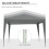 Outsunny Outsunny 3mx3m Pop Up Gazebo Party Tent Canopy Marquee with Storage Bag Grey 8