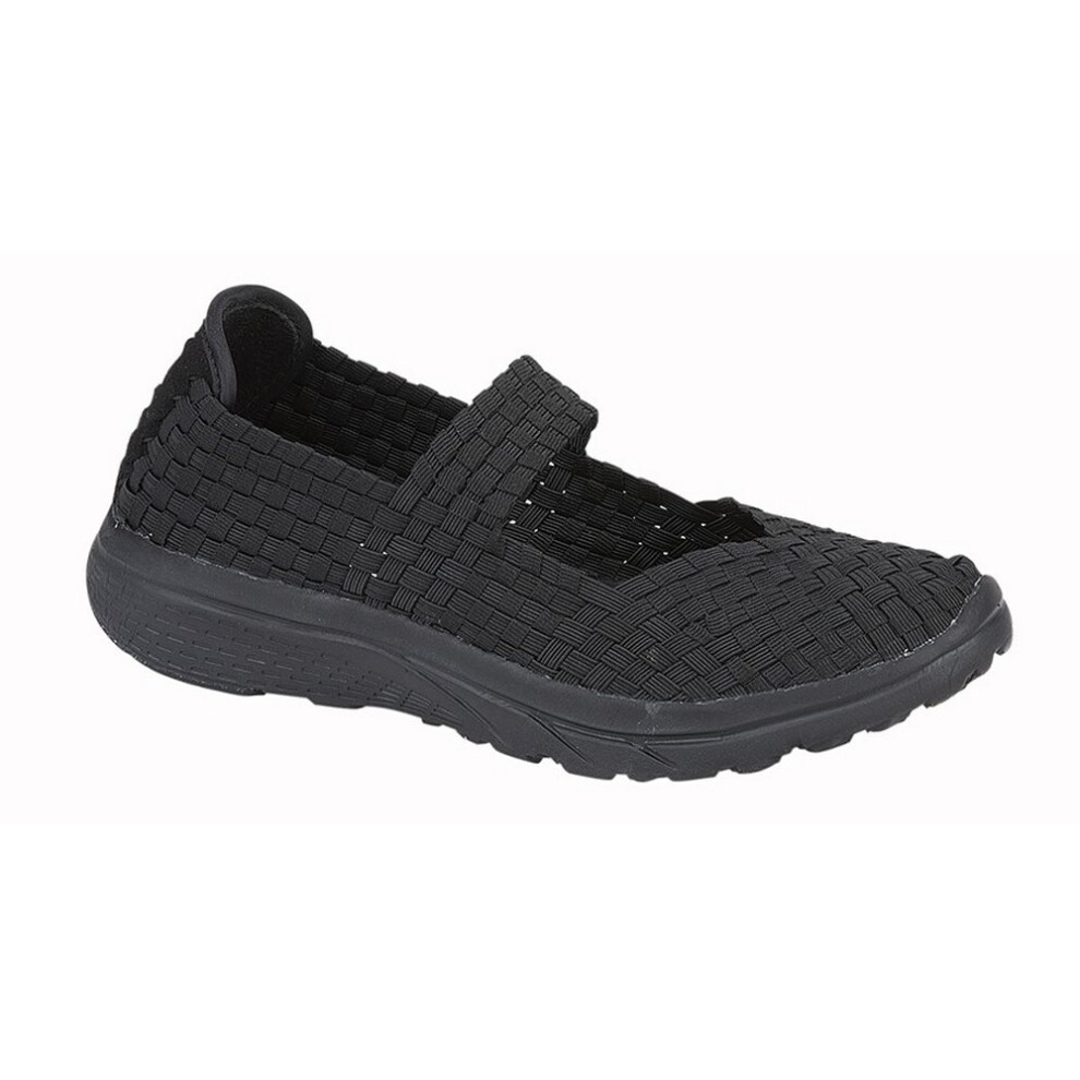 Dek Elasticated Interlaced Bar Shoes