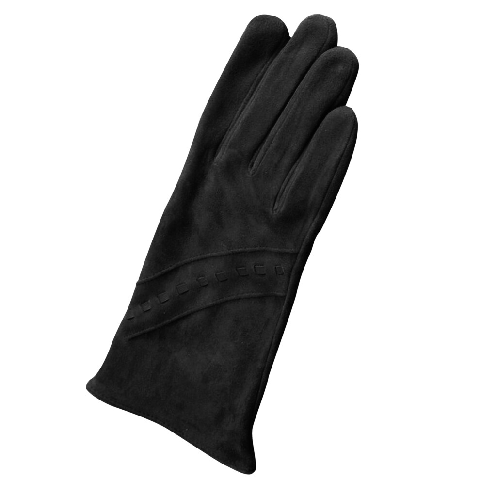 (M, Black) Eastern Counties Leather Womens/Ladies Sian Suede Gloves