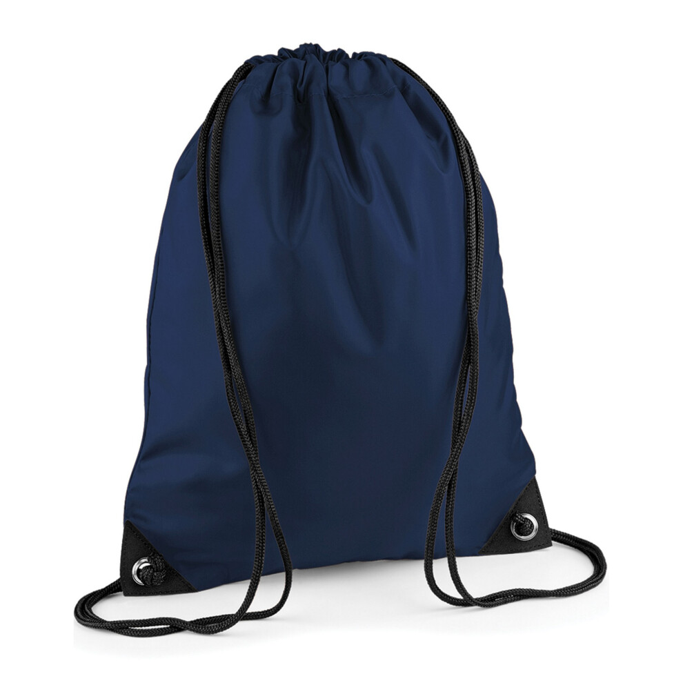 Bagbase (One French Navy) Premium Drawstring Bag Unisex Multicoloured 45Cm