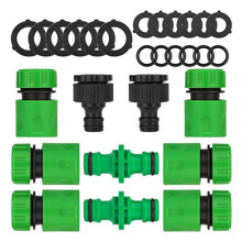 10Pc Garden Hose Pipe Fittings Kit for Outdoor tap/Join Hose Pipe Tube