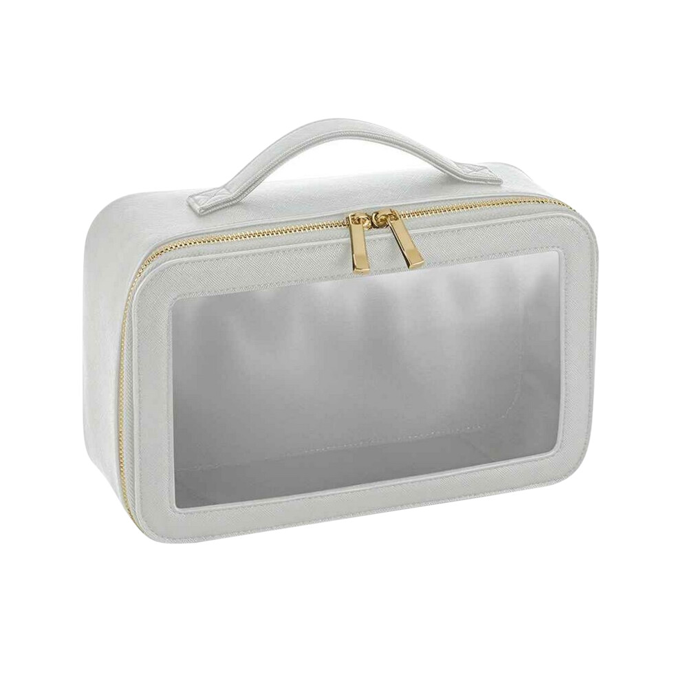 (One Size, Soft Grey) Bagbase Boutique Clear Toiletry Bag